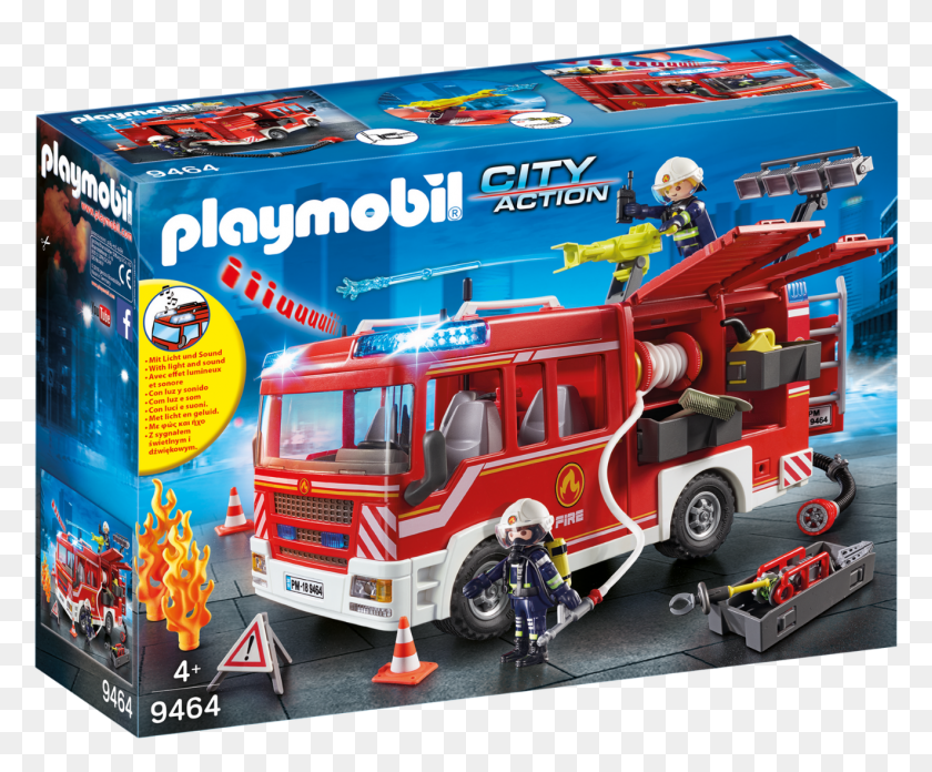 1322x1078 Пожарная Машина Norton Secured Playmobil, Автомобиль, Транспорт, Пожарная Машина Hd Png Скачать