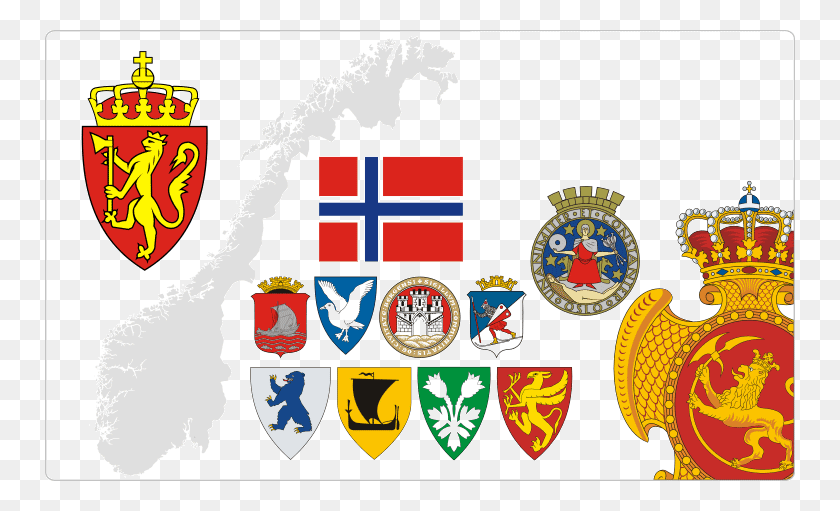750x451 Норвегия Клипарт Норвежский Флаг Норвежский Герб, Логотип, Символ, Товарный Знак Hd Png Скачать