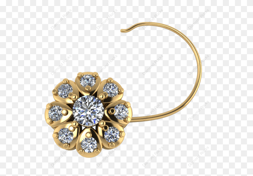 548x525 Nose Pin Gold Diamond Nose Pin, Accessories, Accessory, Jewelry HD PNG Download