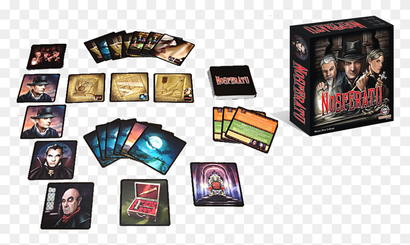 774x443 Nosferatu Card Game Eagle Games Flyer, Person, Human, Electronics HD PNG Download