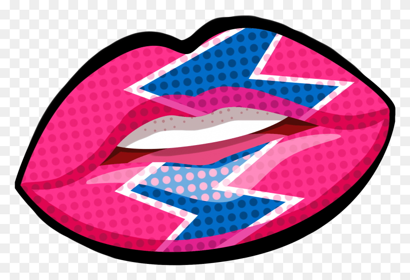 1788x1182 Nostalgic Pop Style Retro Hand Drawn And Psd Lips, Clothing, Apparel HD PNG Download