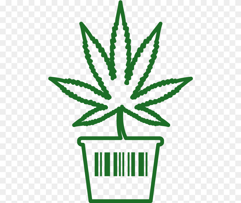 506x708 Not All Barcode Scanners Are Created Equal Plain And Embroider A Marijuana Leaf, Plant, Potted Plant Clipart PNG