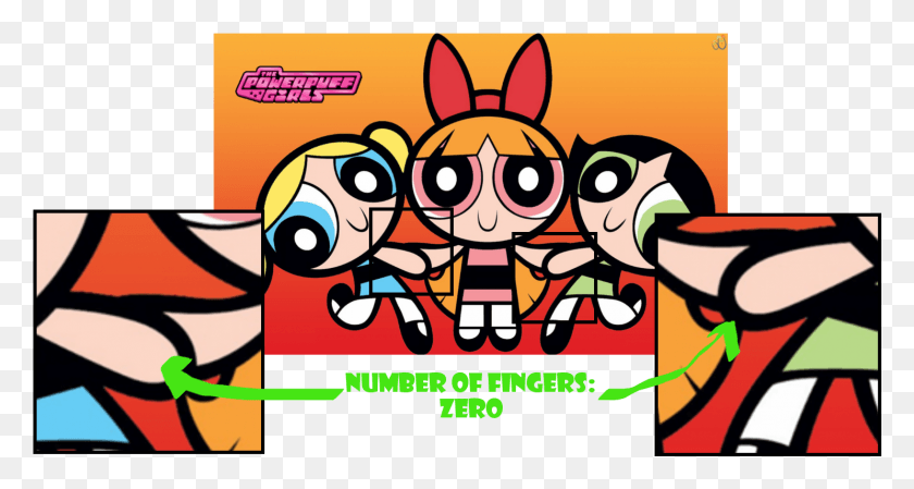 1486x742 Not Everyone39s Favourite Power Puff Girls Close Up Powerpuff Girls With Hands, Flyer, Poster, Paper HD PNG Download