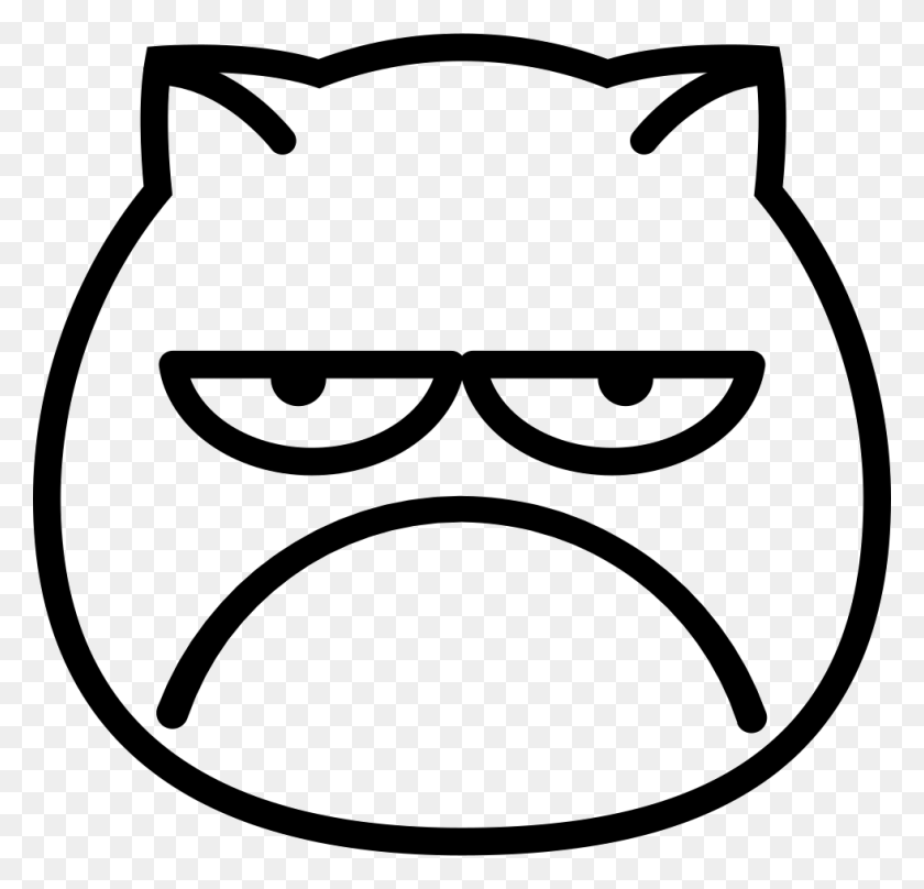 980x940 Not Happy Comments Not Happy Icon, Label, Text, Stencil HD PNG Download