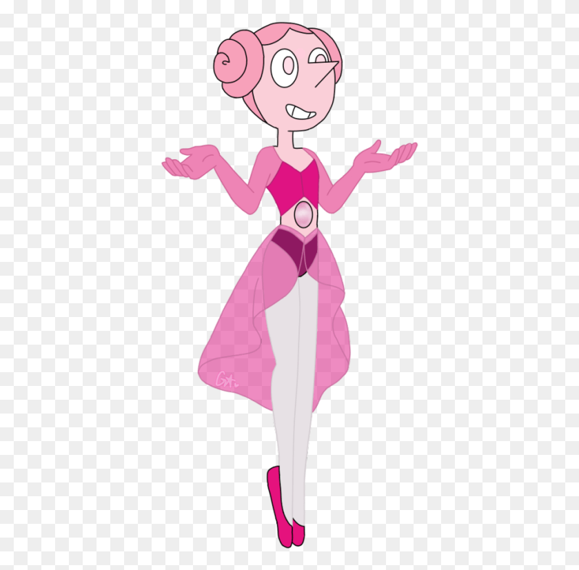 375x767 Not Official Art By Cn This Is Fan Content Made By Steven Universe Pink Pearls Gem, Clothing, Apparel, Costume HD PNG Download