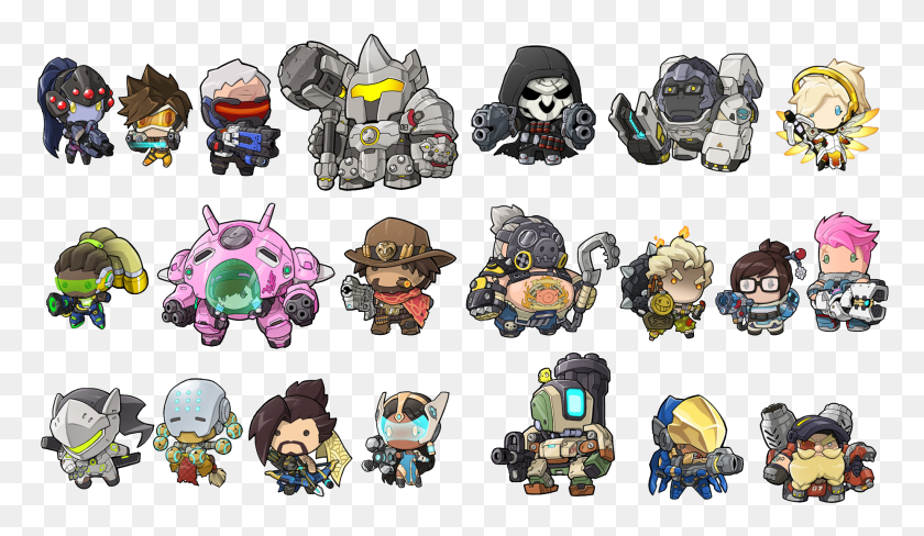 1852x1018 Not Separate But At Least They39re All On Transparent Todos Os Bonitinhos Do Overwatch, Helmet, Clothing, Apparel HD PNG Download