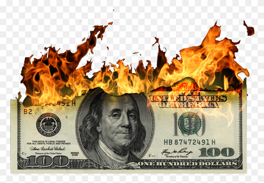 825x555 Not Using It Is The Same As Burning Money Money On Fire Background, Person, Human, Bonfire HD PNG Download