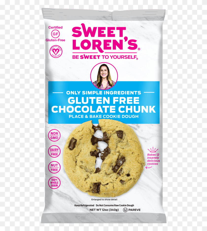 513x879 Not Your Average Chocolate Chip Cookie Sweet Lorens Gluten Free Cookies, Person, Human, Food HD PNG Download
