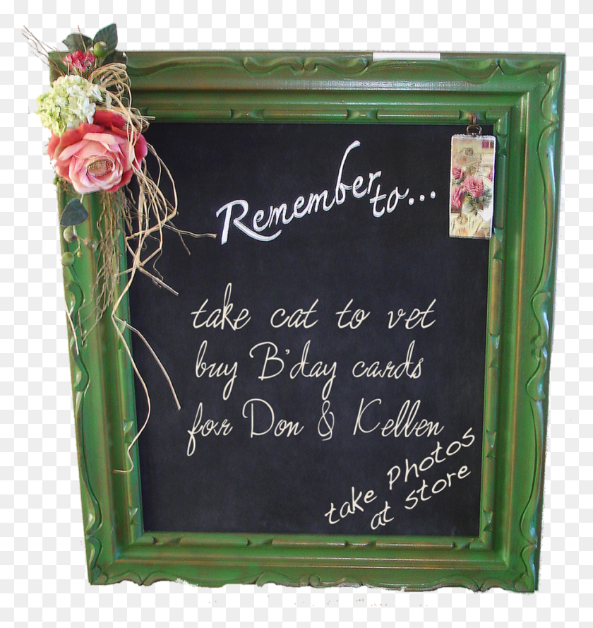 922x981 Not Your School House Chalkboard And Eraser Blackboard, Plant, Box, Flower HD PNG Download