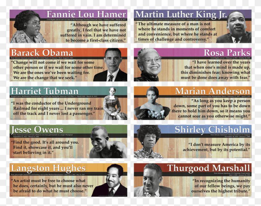 896x695 Notable Black Americans Mini Bulletin Board Website, Poster, Advertisement, Flyer HD PNG Download