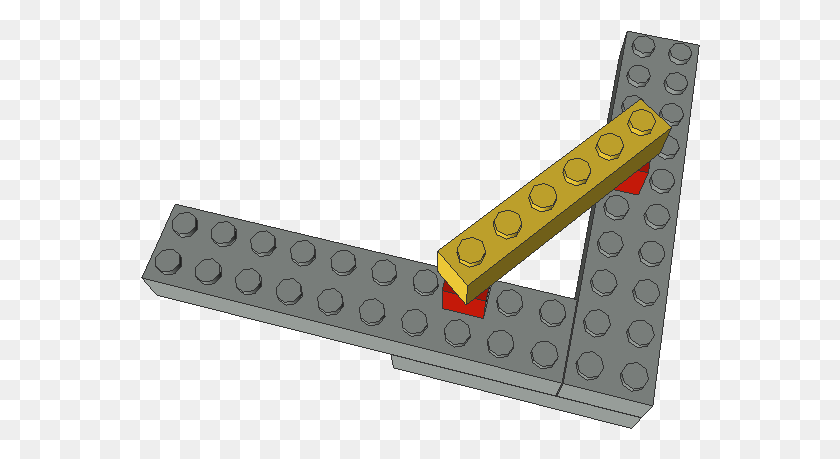 560x399 Note How I Used Two 11 Bricks To Create Pylons For Lego 45 Degrees, Tool, Clamp, Handsaw HD PNG Download