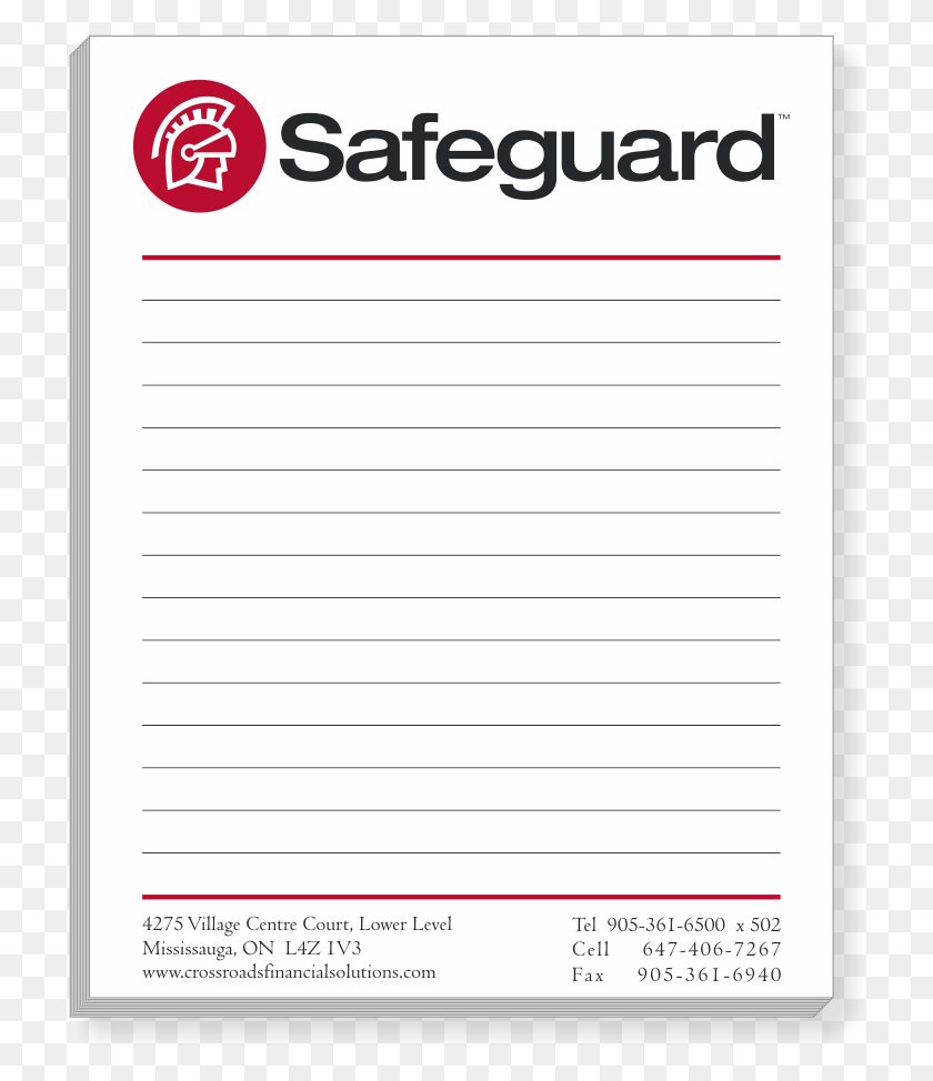 717x914 Note Pads Safeguard Business Systems, Text, Document HD PNG Download