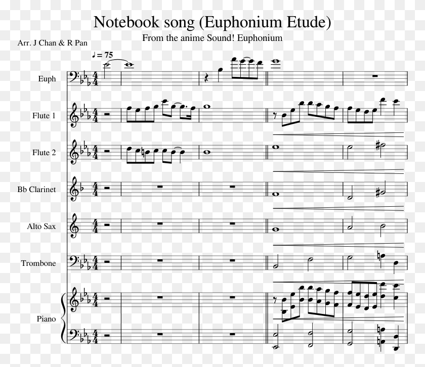 773x666 Notebook Song Sheet Music, Gray, World Of Warcraft HD PNG Download