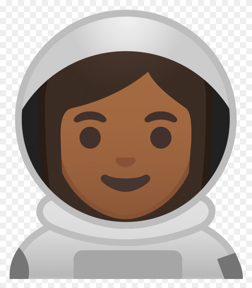 835x961 Noto Emoji Oreo 1f469 1f3fe 200d 1f680 Astronaut Emoji, Head HD PNG Download