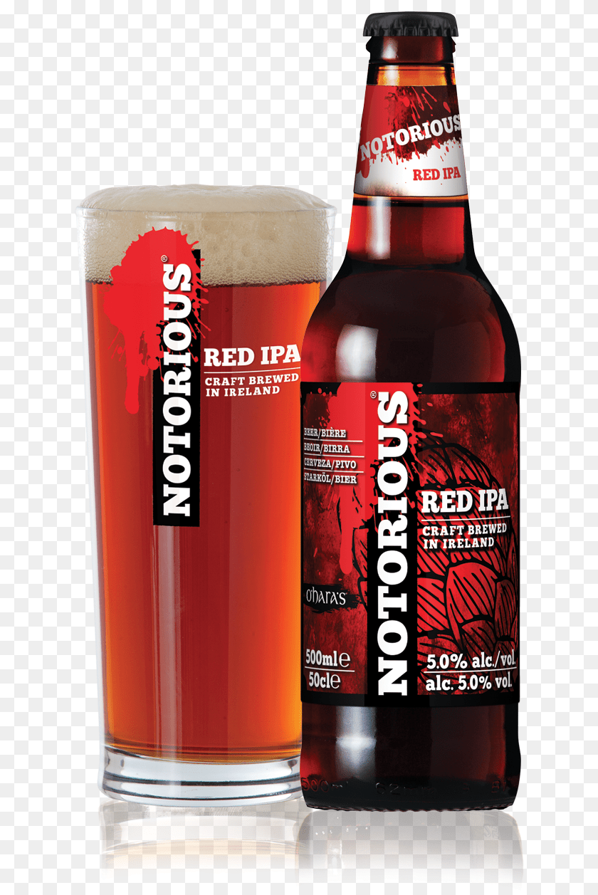 632x1257 Notorious Red Ipa, Alcohol, Beer, Beverage, Glass PNG