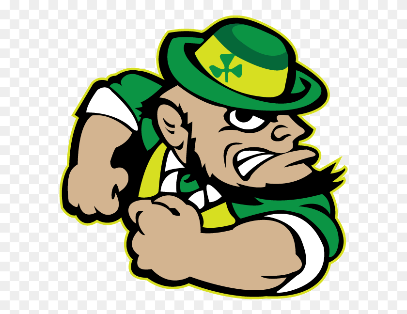 597x588 Notre Dame Leprechaun Fighting Irish Logo, Elf, Graphics HD PNG Download