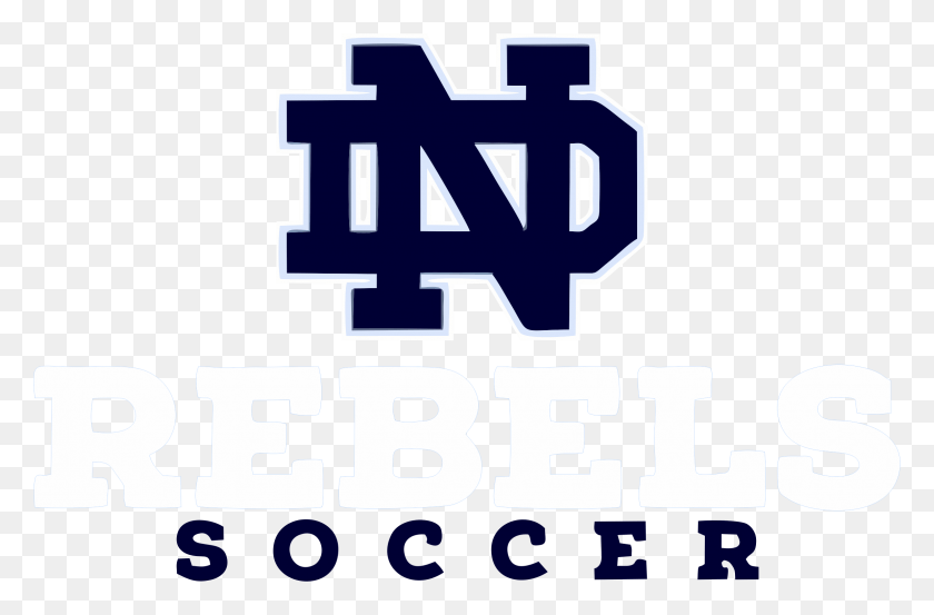 2304x1459 Notre Dame Rebels Soccer Store North Desoto High School Logo, Texto, Símbolo, Alfabeto Hd Png
