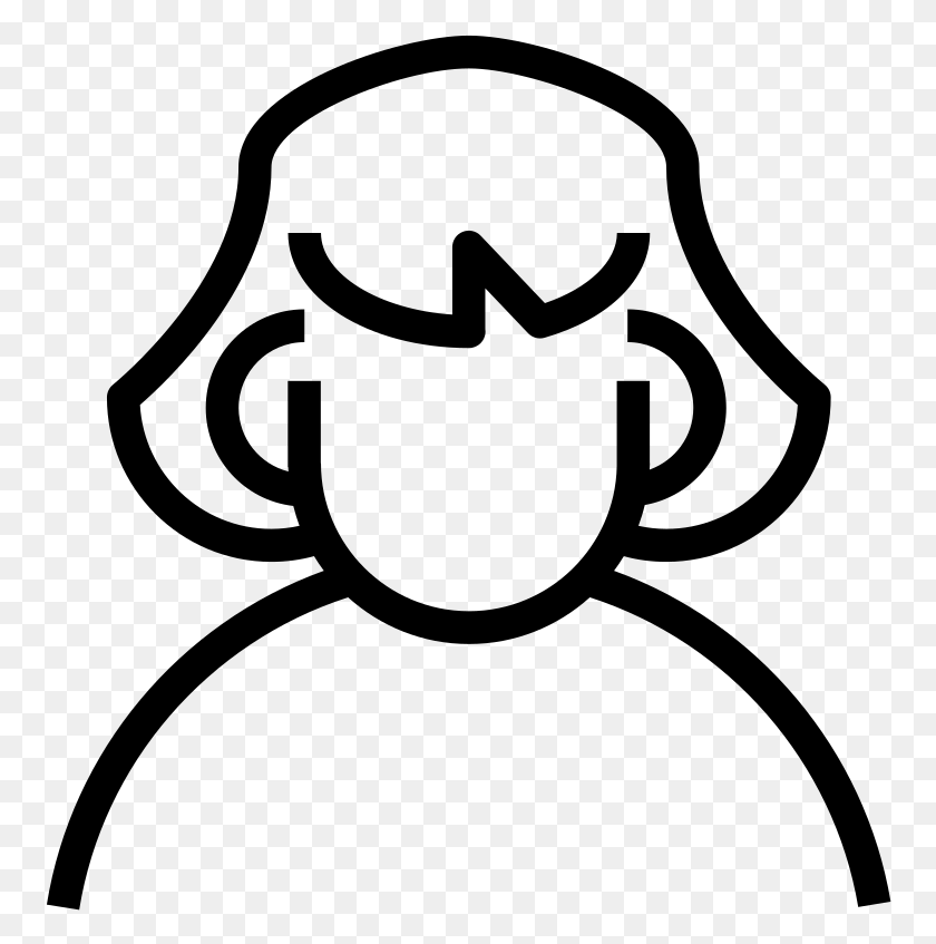 760x787 Noun Project Woman Profile 1602219 Cc Ghs, Gray, World Of Warcraft HD PNG Download