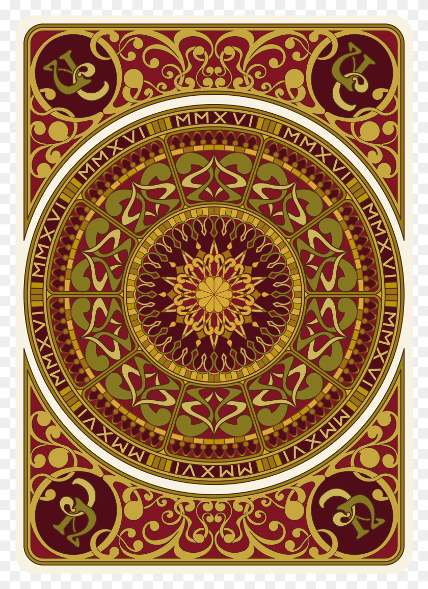 3427x4815 Nouveau Bourgogne Cards Art Game Collection Project Circle, Rug, Tapestry HD PNG Download
