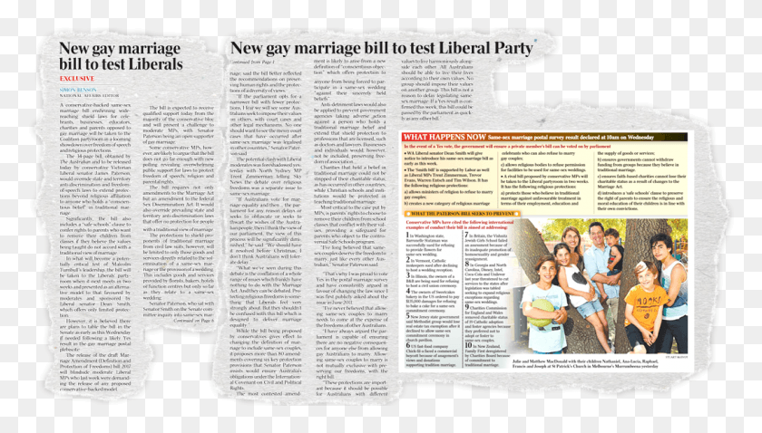 1084x581 Nov New Gay Marriage Bill To Test Liberals Paper, Person, Human, Text HD PNG Download