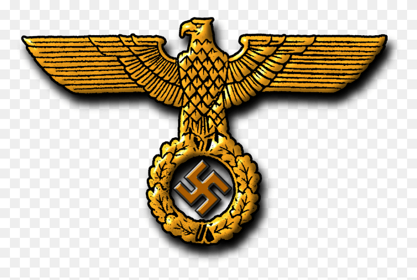 854x554 November 9th Adolf Hitler Eagle, Symbol, Cross, Gold HD PNG Download