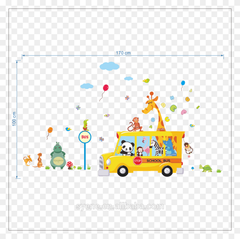 1000x1000 Novo Carro Syene Midos Dos Desenhos Animados De Animais School Kids, Fire Truck, Truck, Vehicle HD PNG Download