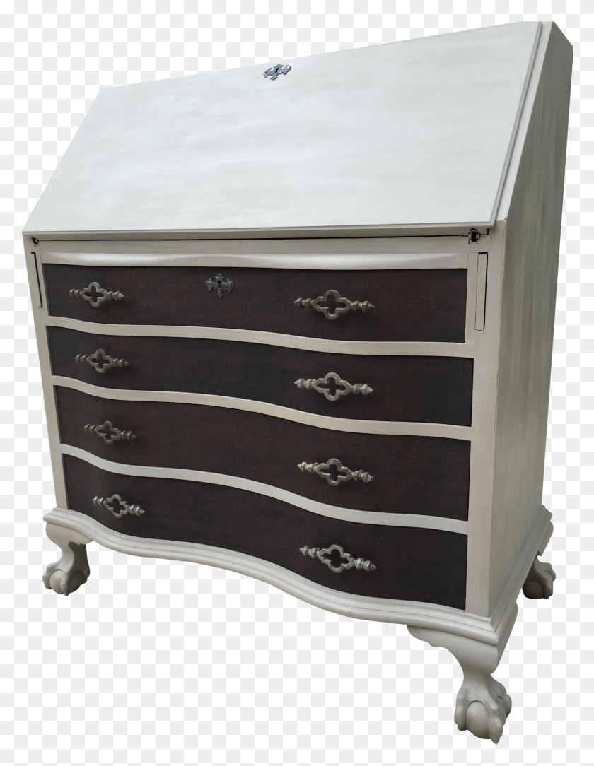 2325x3055 Now A Unique Personal Secretary This Mahogany Drop Chest Of Drawers, Furniture, Dresser, Cabinet HD PNG Download