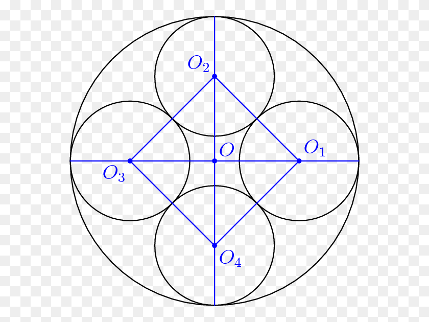 570x570 Ahora Puede Encontrar La Distancia Oo1 Entre El Círculo Central, Ornamento, Patrón, Triángulo Hd Png