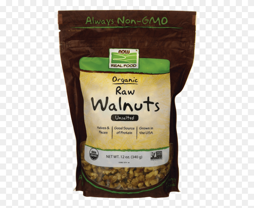 468x627 Now Foods Organic Raw Walnuts Food, Plant, Beer, Alcohol HD PNG Download