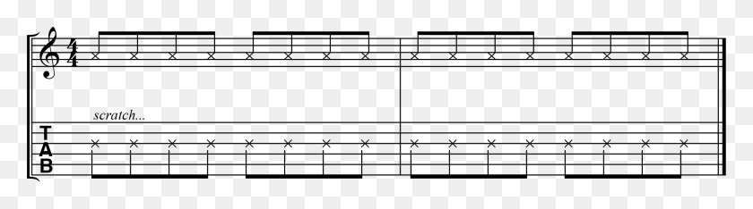 2114x474 Now Let39s Omit Some Of The Scratches To Create A More Minor Double Stops Guitar, Text, Number, Symbol HD PNG Download