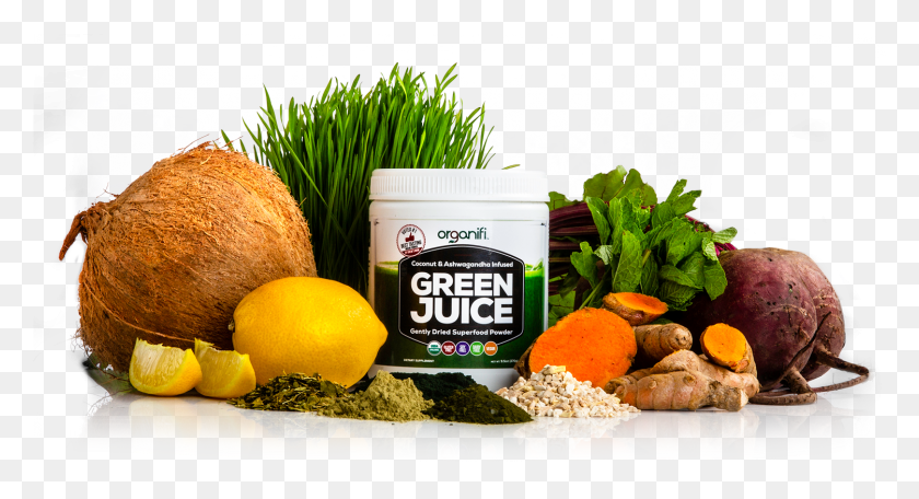 1501x763 Теперь Вы Можете Получить Все Свои Здоровые Суперпродукты В Одном Organifi Green Juice Reviews, Plant, Food, Fruit Hd Png Download