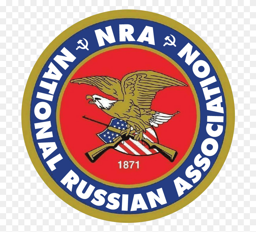702x702 Nra Russia Logo 652 Kb National Rifle Association, Symbol, Trademark, Emblem HD PNG Download