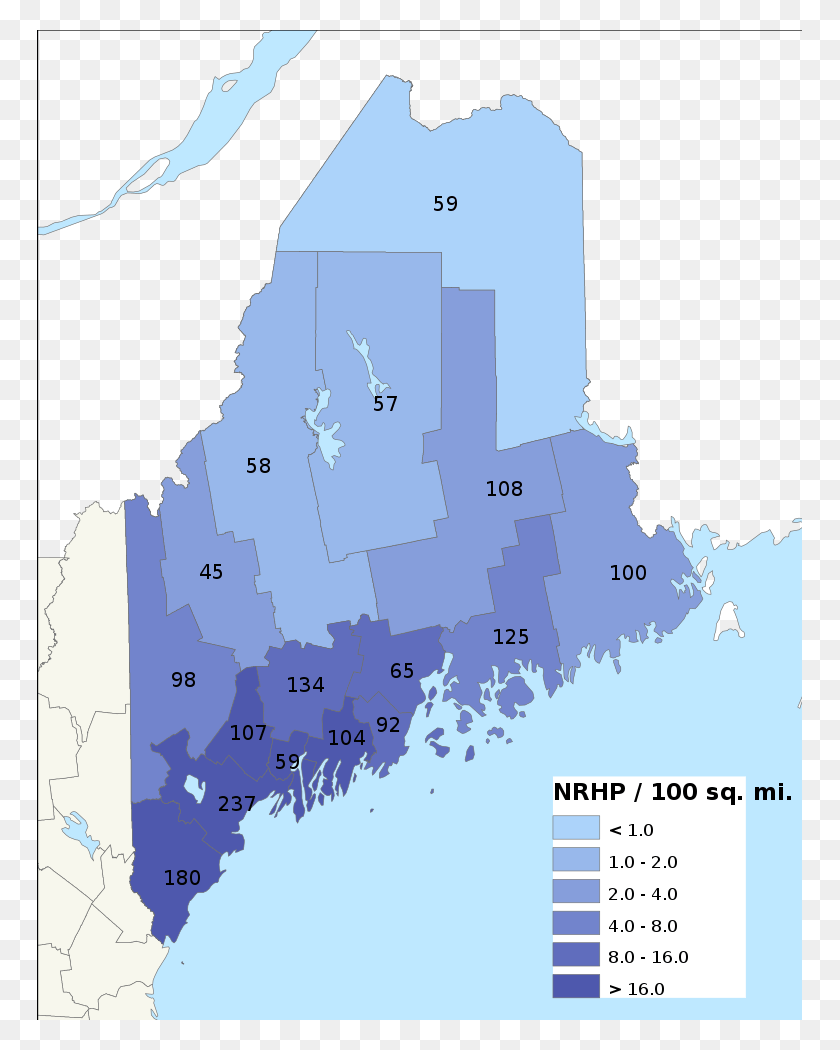 765x990 Descargar Png Nrhp Maine Mapa De Maine Png / Mapa Hd Png