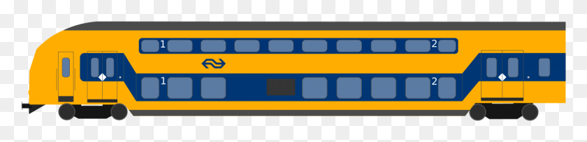 1170x215 Ns Ddz Treinstel Ns Train Vector, Autobús, Vehículo, Transporte Hd Png
