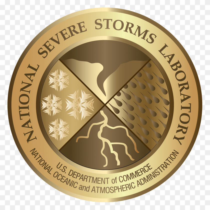 1000x1000 Национальная Лаборатория Сильных Штормов Nssl Gold, Логотип, Символ, Товарный Знак Hd Png Скачать
