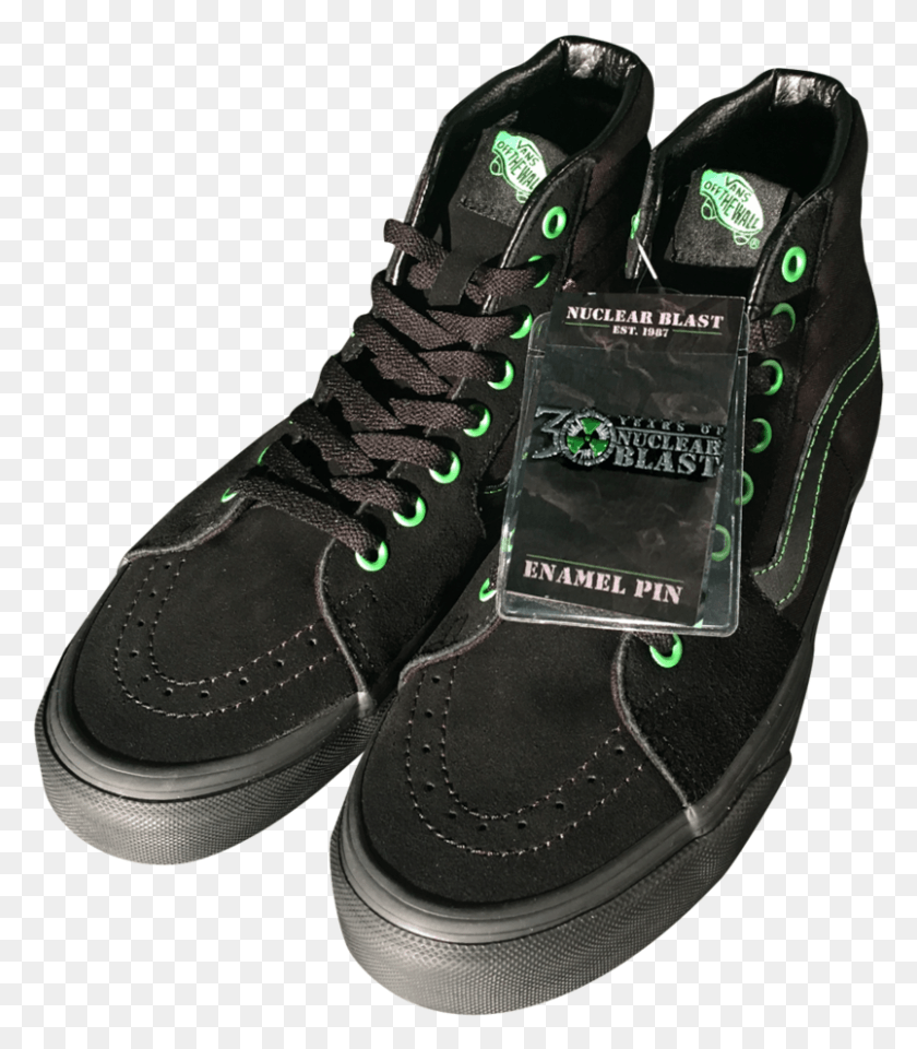 804x928 Nuclear Blast Vans Skate Shoe, Footwear, Clothing, Apparel HD PNG Download