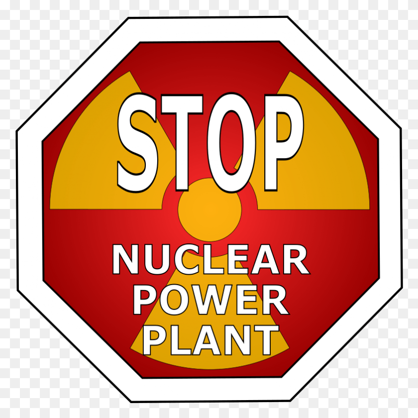 783x783 Nuclear Power Plant Symbol 1 Clipart Icon Nuclear Power, Road Sign, Sign, Stopsign HD PNG Download