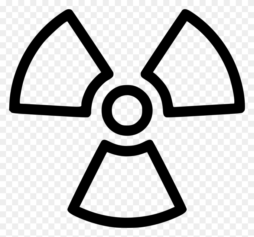 Nuclear Symbol Comments Radioactivity Sign, Triangle, Stencil, Scissors HD PNG Download