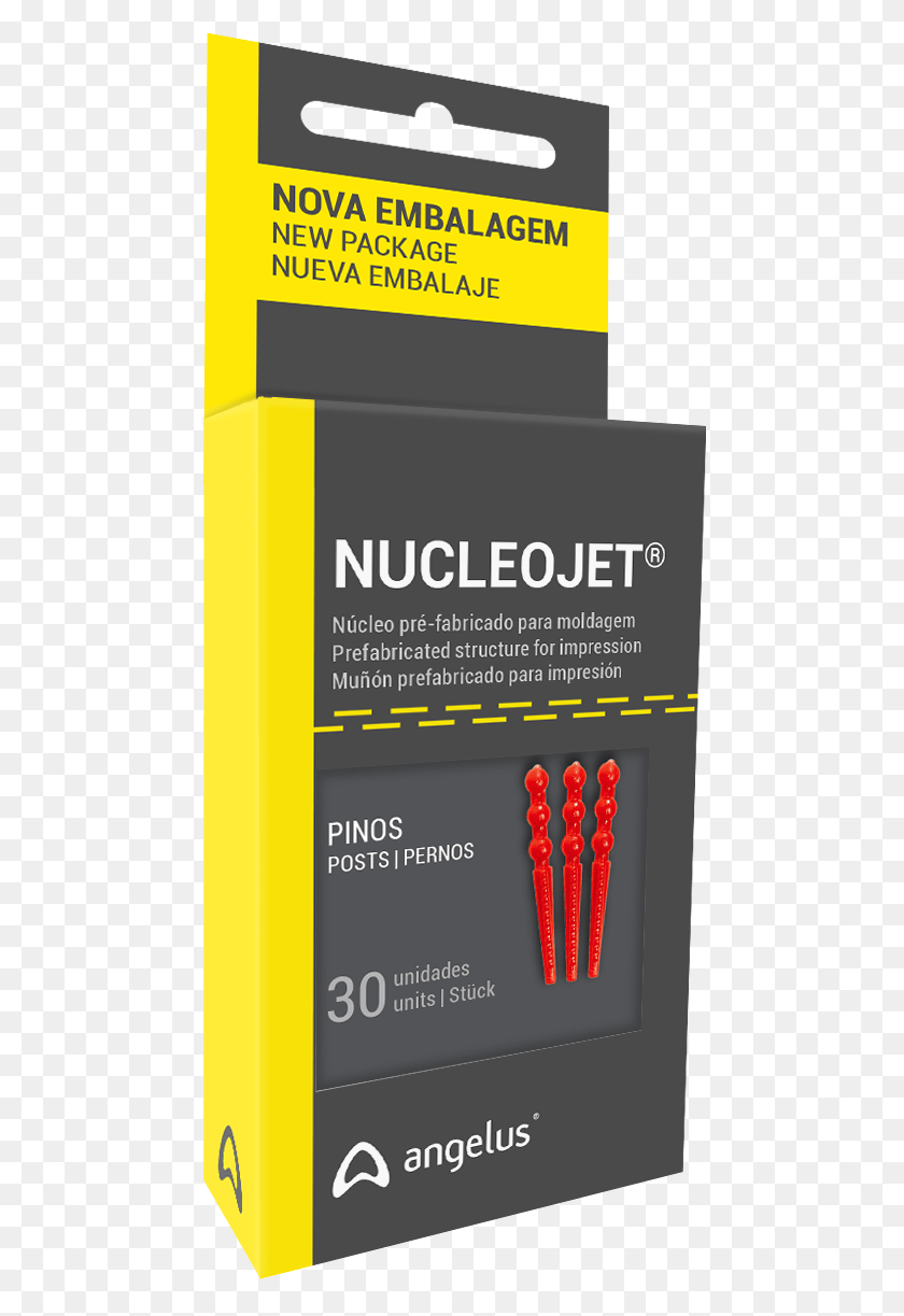 474x1163 Nucleojet Embalagem Pinos Paper Product, Flyer, Poster, Advertisement HD PNG Download