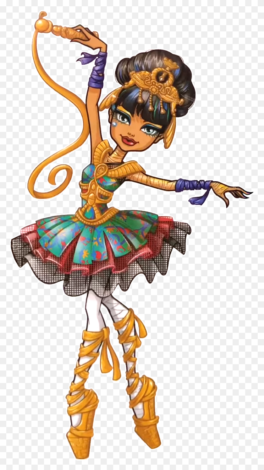 814x1500 Nuevo Artworkpng De Cleo De Nile Monster High Ballerina Ghouls Cleo De Nile, Person, Human, Costume HD PNG Download
