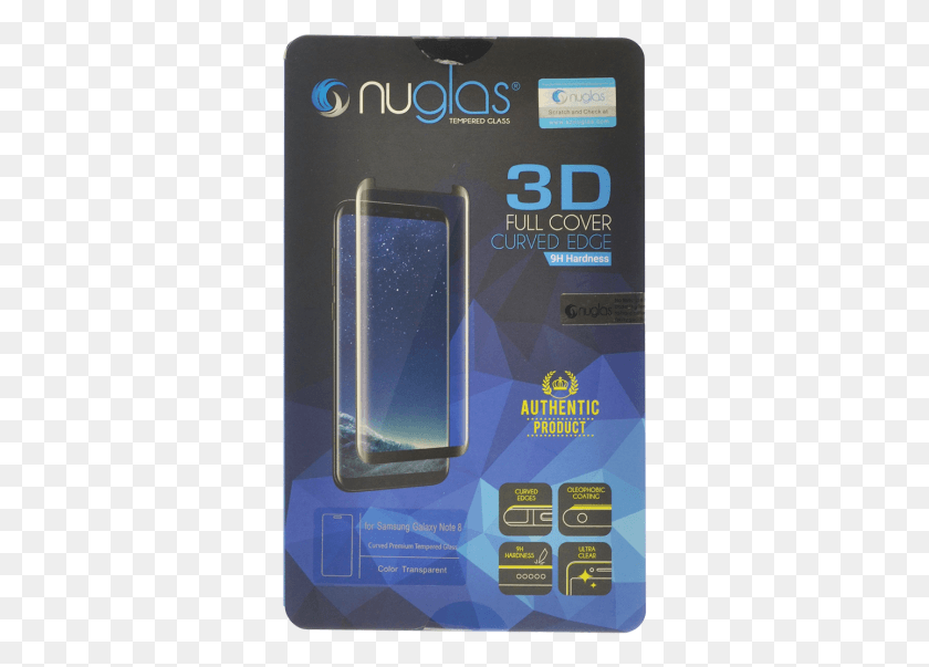 331x543 Descargar Png Nuglas Samsung Galaxy Note 8 Protector De Pantalla De Vidrio Templado, Teléfono Móvil, Electrónica Hd Png