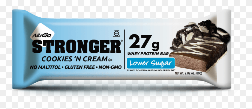 965x377 Nugo Stronger Cookies N Cream, Text, Number, Symbol HD PNG Download