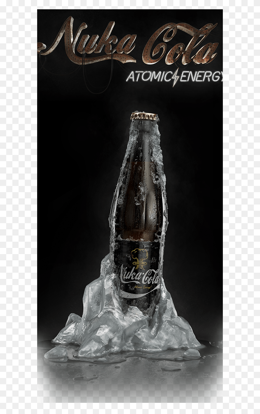 600x1276 Nuka Cola By Lubos Buracinsky Via Behance Atom Cola, Beverage, Drink, Bottle HD PNG Download