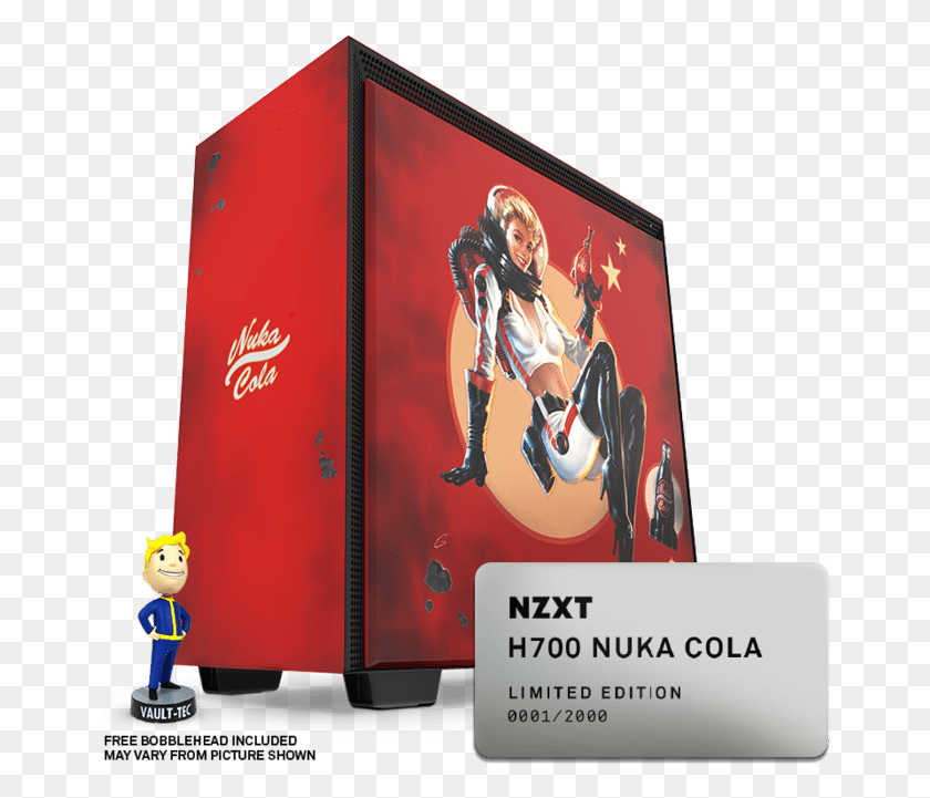 662x661 Nuka Cola Case Nzxt H700 Nuka Cola, Person, Human, People HD PNG Download