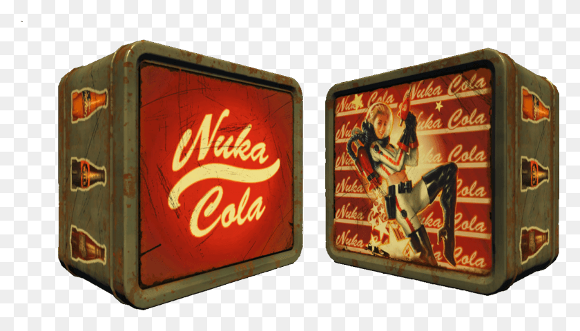 1321x713 Nuka Cola Lunchbox, Light, Neon, Person HD PNG Download