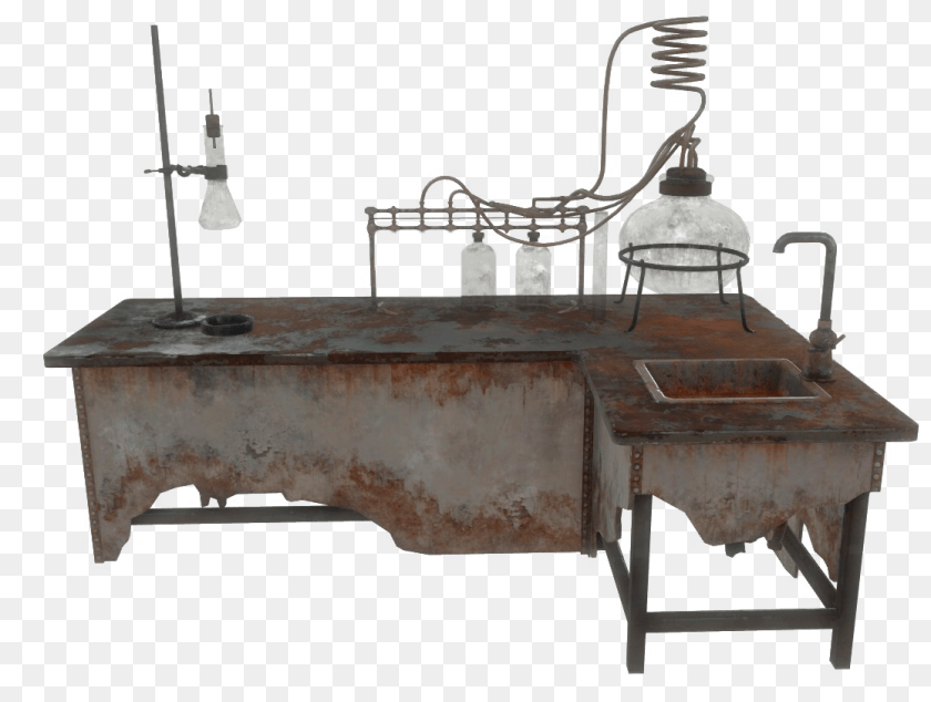 1116x842 Nukapedia The Vault Fallout 4 Chemistry Station, Machine, Desk, Furniture, Table Sticker PNG