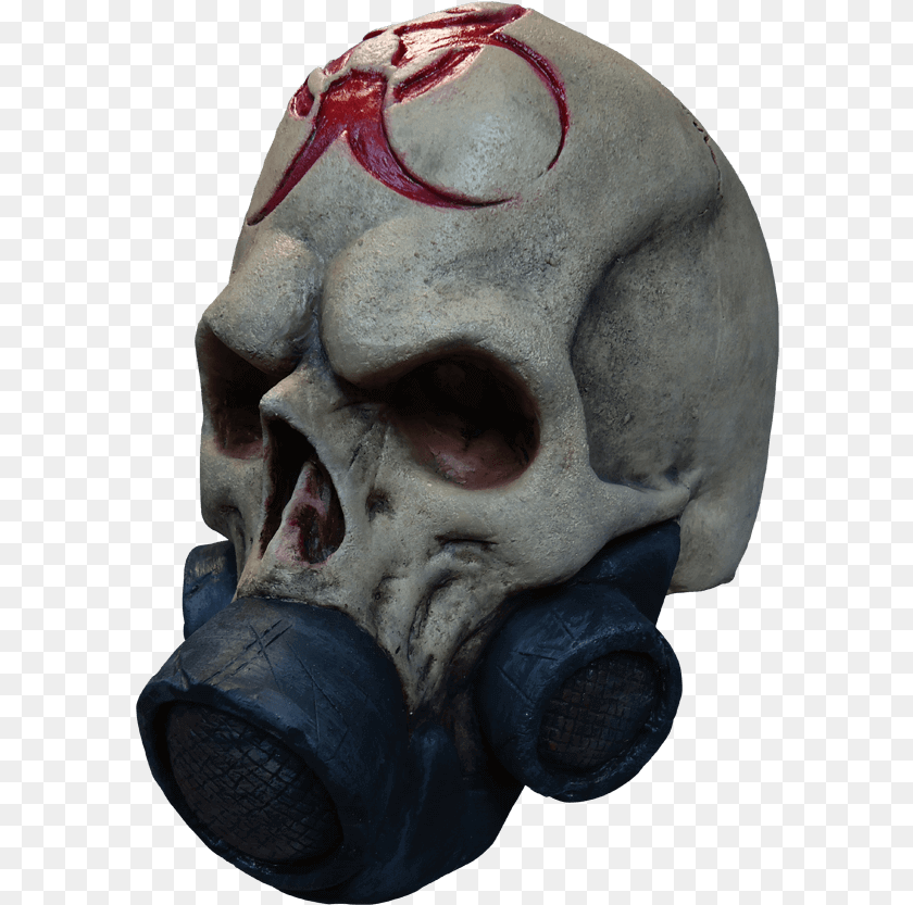 593x833 Nuke Skull Mask, Adult, Male, Man, Person Sticker PNG