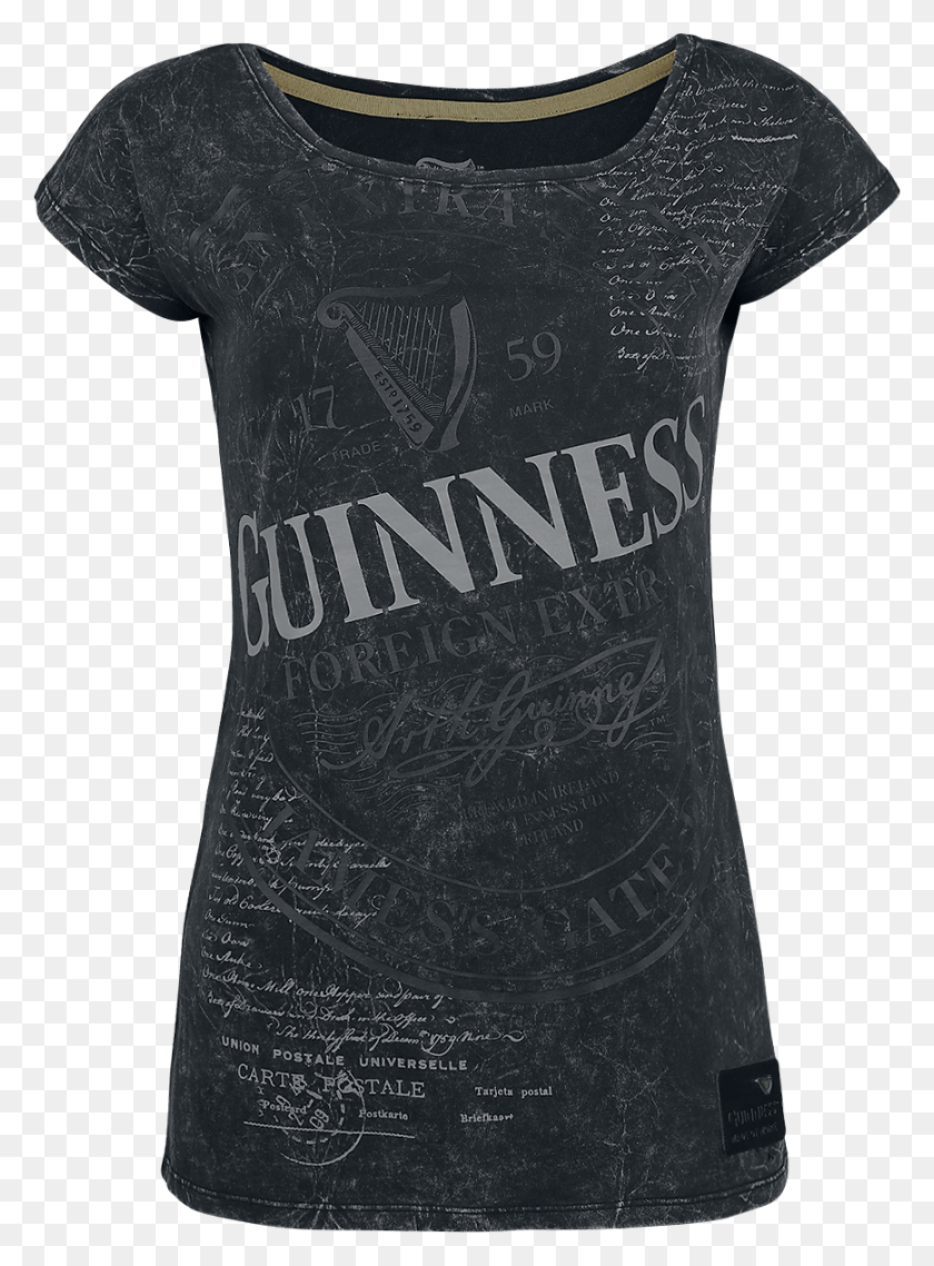 868x1200 Null Vintage Logo Dark Grey T Shirt 359460 Szilxlo Guinness, Clothing, Apparel, T-shirt HD PNG Download