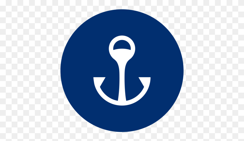427x427 Number 2 In Blue Circle, Hook, Anchor, Moon HD PNG Download