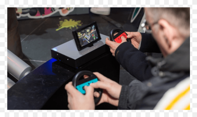 801x452 Numskull Nintendo Switch Joy Con Контроллер Колесо Адаптер Juegos Nintendo Switch Game Carreras, Человек, Человек, Видеоигры Png Скачать